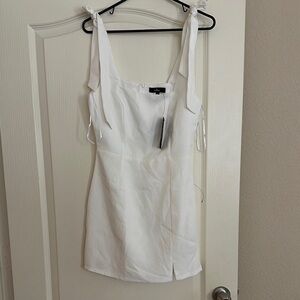 Lulu's Elegant white Mini Dress